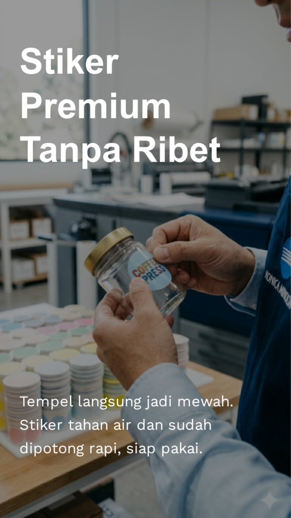 perbedaan stiker vinyl dan stiker kertas untuk label produk