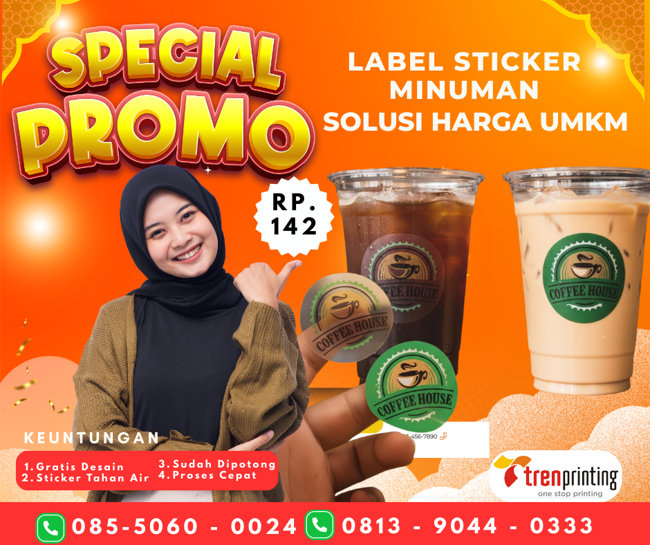 stiker label UMKM Semarang murah custom StikerLabelku